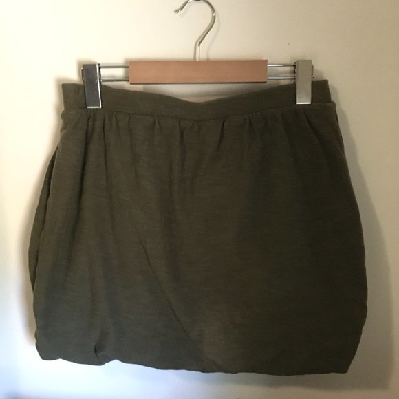 Vintage Y2K Army Green Drawstring Jogger Skirt - Picture 2 of 10